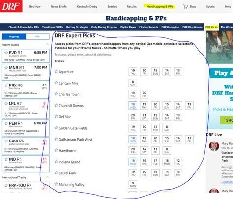 drf picks of the day.